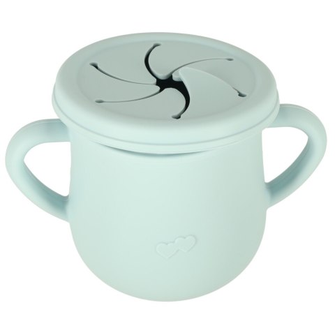 Naczynia silikonowe dla dzieci niemowląt krab zestaw stołowy 9 elementów niebieski