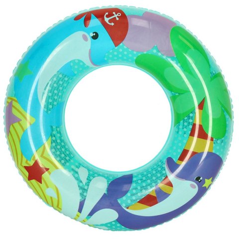 Kółko do pływania koło dmuchane kółko plażowe delfin 60 kg BESTWAY 36113 51 cm