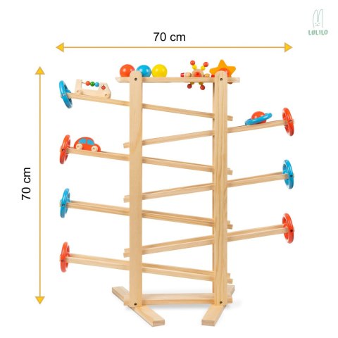 Tor kulkowy drewniany kulodrom LULILO IRI 70cm XXL Tor kulkowy drewniany kulodrom LULILO IRI 70cm XXL