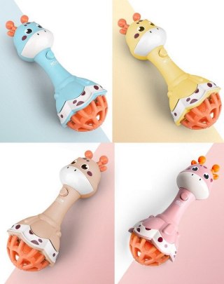 Woopie Baby WOOPIE BABY Grzechotka Żyrafka Sensoryczna Gryzak z Muzyką Montessori 1 szt.