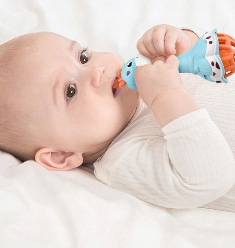 Woopie Baby WOOPIE BABY Grzechotka Żyrafka Sensoryczna Gryzak z Muzyką Montessori 1 szt.