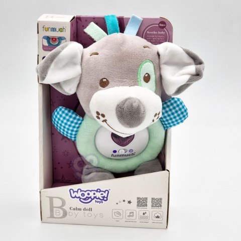 Woopie Baby WOOPIE BABY Interaktywny Pluszak Przytulanka dla Niemowląt Światło Dźwięk Piesek Usypiacz