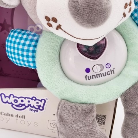 Woopie Baby WOOPIE BABY Interaktywny Pluszak Przytulanka dla Niemowląt Światło Dźwięk Piesek Usypiacz