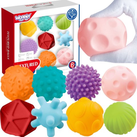 Woopie Baby WOOPIE BABY Klocki Sensoryczne do Ściskania 8 el.