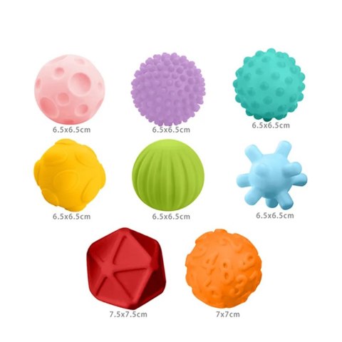 Woopie Baby WOOPIE BABY Klocki Sensoryczne do Ściskania 8 el.