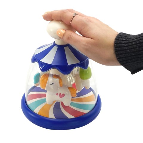 Woopie Baby WOOPIE BABY Kolorowe Koniki Niebieski Bączek Karuzela