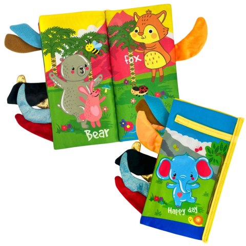 Woopie Baby WOOPIE BABY Książeczka z Ogonkami Zwierząt Leśnych Materiałowa