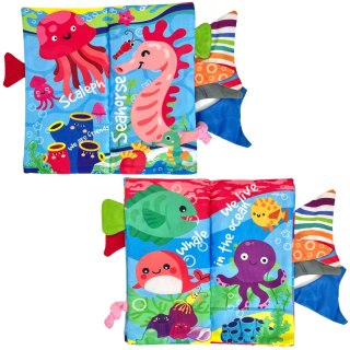 Woopie Baby WOOPIE BABY Książeczka z Ogonkami Zwierząt Morskich Materiałowa Szeleszcząca