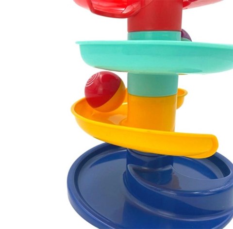 Woopie Baby WOOPIE BABY Kulodrom Tor Kulkowy Zestaw Spirala + 2 Kulki