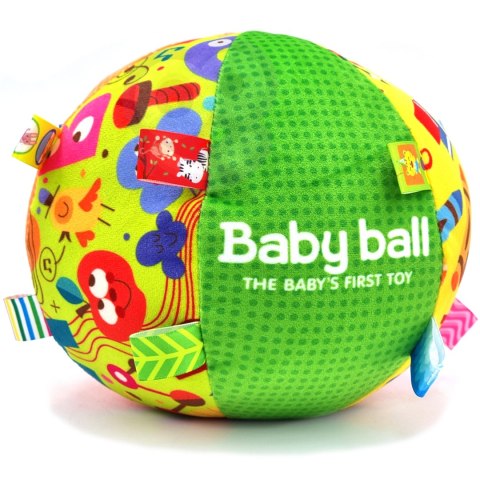 Woopie Baby WOOPIE BABY Miękka Sensoryczna Piłka Pani Metka z Wszywkami dla Malucha + Dźwięk
