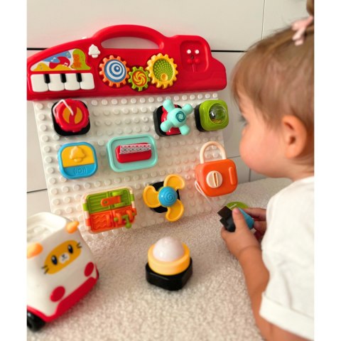 Woopie Baby WOOPIE BABY Montessori Tablica Manipulacyjna Kolorowy Panel Aktywności