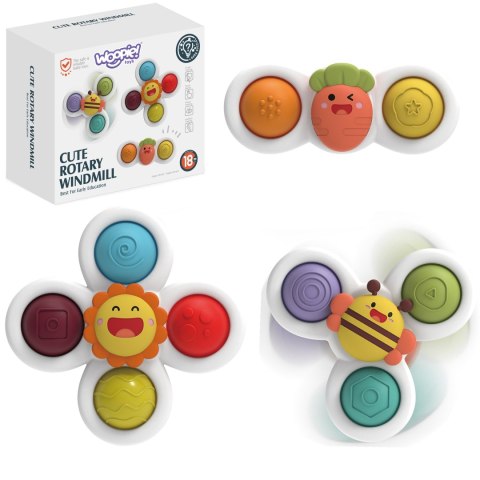 Woopie Baby WOOPIE BABY Spiner Zabawka Sensoryczna Edukacyjna 3w1