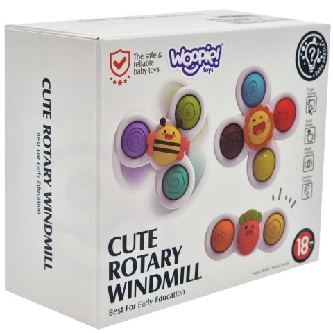 Woopie Baby WOOPIE BABY Spiner Zabawka Sensoryczna Edukacyjna 3w1