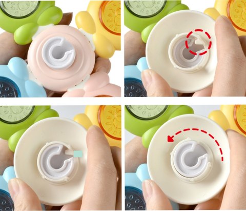 Woopie Baby WOOPIE BABY Spinner Zabawka Sensoryczna Pszczoła Kurczak Królik Wymienne 3 szt.