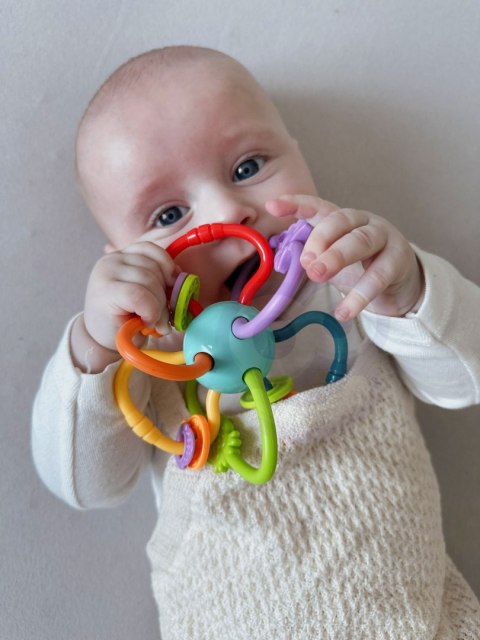 Woopie Baby WOOPIE BABY ZABAWKA SENSORYCZNA GRZECHOTKA GRYZAK 2w1