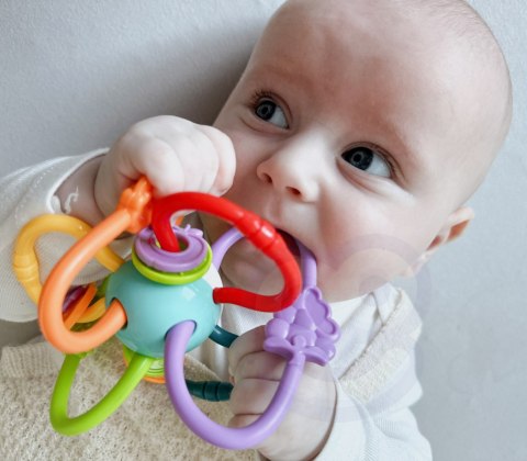 Woopie Baby WOOPIE BABY ZABAWKA SENSORYCZNA GRZECHOTKA GRYZAK 2w1