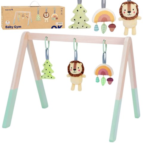 Tooky Toy TOOKY TOY Baby Gym Stojak Edukacyjny Gimnastyczny 3 Zawieszki