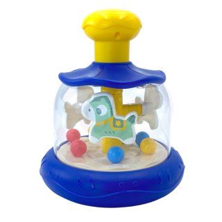 Woopie Baby WOOPIE BABY Kolorowe Koniki Niebieski Bączek Karuzela z Kulkami
