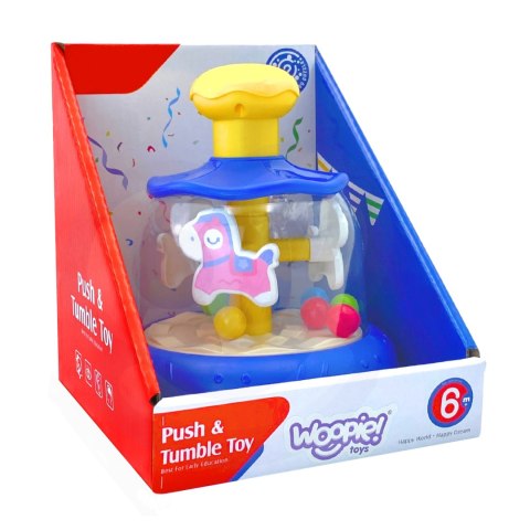 Woopie Baby WOOPIE BABY Kolorowe Koniki Niebieski Bączek Karuzela z Kulkami