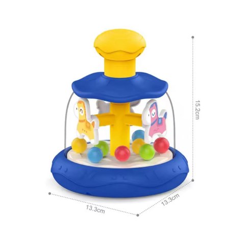 Woopie Baby WOOPIE BABY Kolorowe Koniki Niebieski Bączek Karuzela z Kulkami