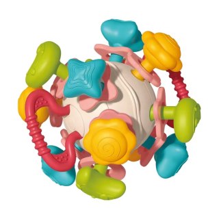 Woopie Baby WOOPIE BABY Miękka Grzechotka 4w1 Gryzak Zabawka Sensoryczna dla Niemowląt 0m+