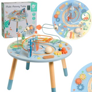 Classic World CLASSIC WORLD Drewniany Stolik Aktywności "Morskie Życie" Muzyczno Edukacyjny