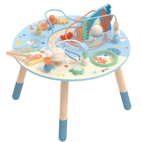 Classic World CLASSIC WORLD Drewniany Stolik Aktywności "Morskie Życie" Muzyczno Edukacyjny