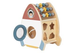 Tooky Toy TOOKY TOY Kosmiczna Rakieta Aktywności Sorter Labirynt Drewniany