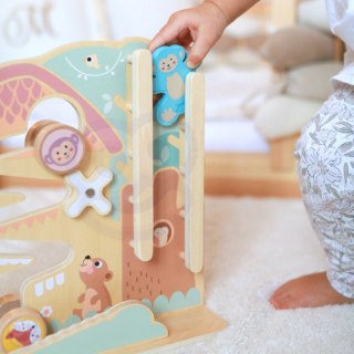 Tooky Toy TOOKY TOY Labirynt Tablica Edukacyjna Tor 2w1 Labirynt Drewniany