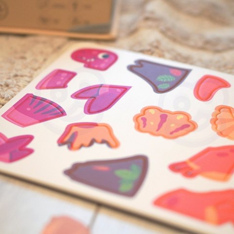 Tooky Toy TOOKY TOY Układanka Magnetyczna Dinozaury Puzzle