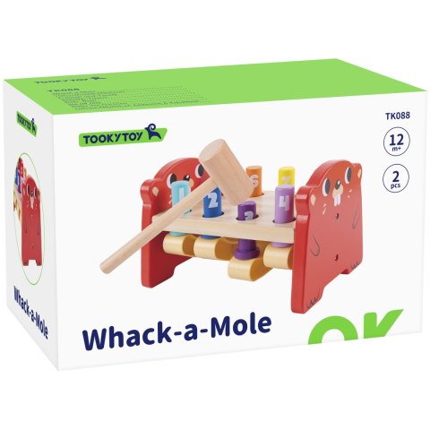 Tooky Toy TOOKY TOY Wbijak Przebijak Drewniany Kolorowy Tooky Toy TOOKY TOY Wbijak Przebijak Drewniany Kolorowy