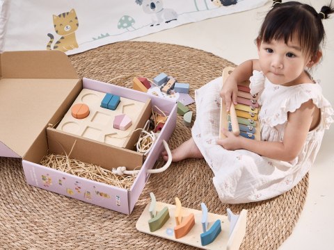 Viga Toys VIGA Zestaw Zabawek Edukacyjnych Pudełko Box od 18 miesiąca do 24 miesiąca