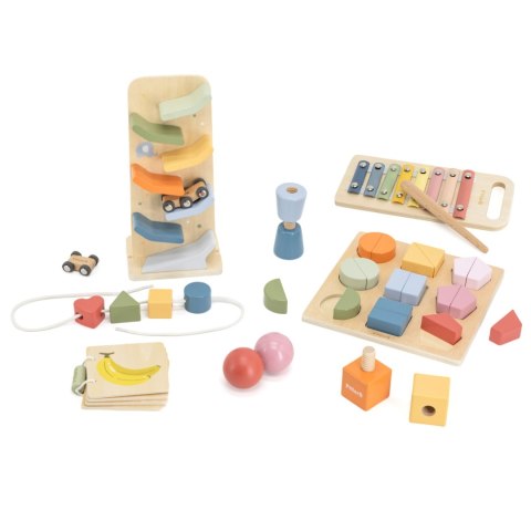 Viga Toys VIGA Zestaw Zabawek Edukacyjnych Pudełko Box od 18 miesiąca do 24 miesiąca