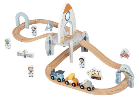 Tooky Toy TOOKY TOY Drewniana Kolejka Kosmiczna Zestaw Tory Tooky Toy TOOKY TOY Drewniana Kolejka Kosmiczna Zestaw Tory