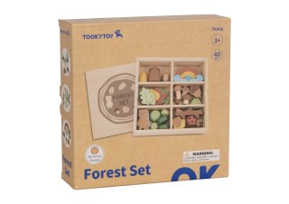 Tooky Toy TOOKY TOY Zestaw Leśny Układanka w Stosy Klocki Figurki