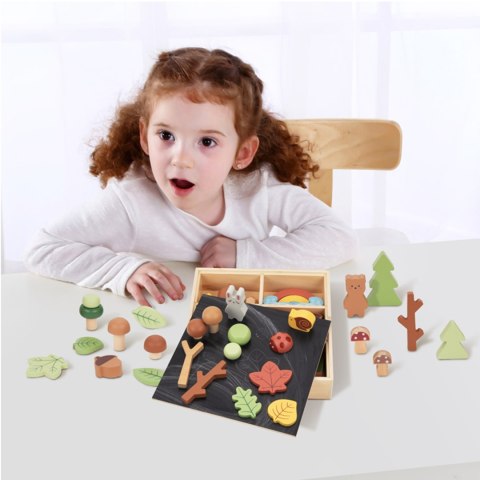 Tooky Toy TOOKY TOY Zestaw Leśny Układanka w Stosy Klocki Figurki Tooky Toy TOOKY TOY Zestaw Leśny Układanka w Stosy Klocki Figurki
