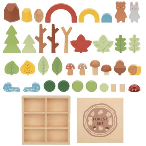 Tooky Toy TOOKY TOY Zestaw Leśny Układanka w Stosy Klocki Figurki Tooky Toy TOOKY TOY Zestaw Leśny Układanka w Stosy Klocki Figurki