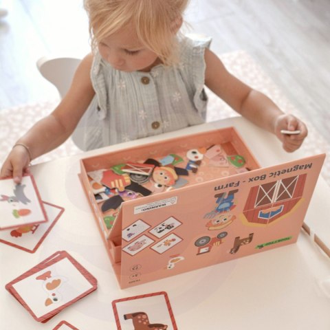 Tooky Toy TOOKY TOY Układanka Magnetyczna Farma Puzzle