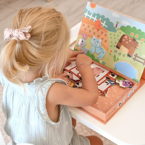 Tooky Toy TOOKY TOY Układanka Magnetyczna Farma Puzzle