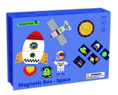 Tooky Toy TOOKY TOY Układanka Magnetyczna Kosmos Puzzle