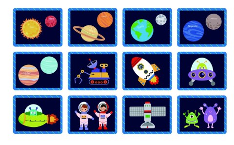 Tooky Toy TOOKY TOY Układanka Magnetyczna Kosmos Puzzle