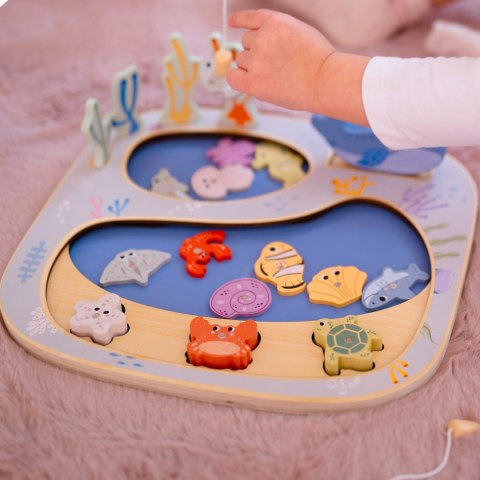 Tooky Toy TOOKY TOY Złowić Rybkę Gra Zręcznościowa Układanka Montessori Tooky Toy TOOKY TOY Złowić Rybkę Gra Zręcznościowa Układanka Montessori