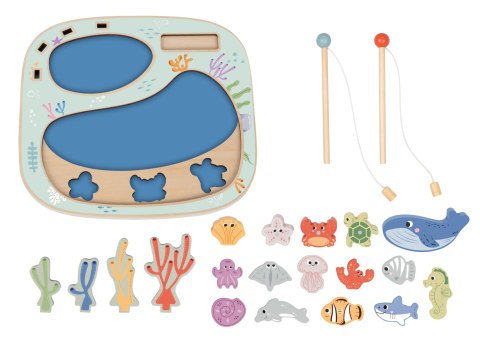 Tooky Toy TOOKY TOY Złowić Rybkę Gra Zręcznościowa Układanka Montessori Tooky Toy TOOKY TOY Złowić Rybkę Gra Zręcznościowa Układanka Montessori