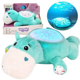 Woopie Baby WOOPIE BABY Przytulanka Projektor 2w1 Usypiacz Hipopotam