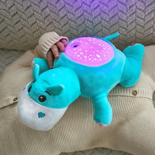 Woopie Baby WOOPIE BABY Przytulanka Projektor 2w1 Usypiacz Hipopotam