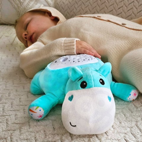 Woopie Baby WOOPIE BABY Przytulanka Projektor 2w1 Usypiacz Hipopotam