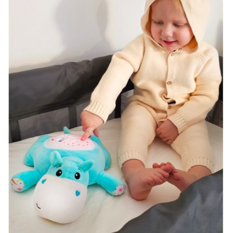 Woopie Baby WOOPIE BABY Przytulanka Projektor 2w1 Usypiacz Hipopotam