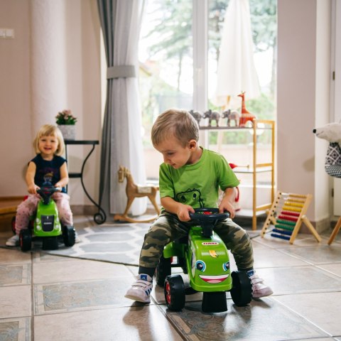 FALK FALK Traktorek Baby Claas Zielony z Przyczepką + akc. od 1 roku