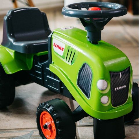 FALK FALK Traktorek Baby Claas Zielony z Przyczepką + akc. od 1 roku