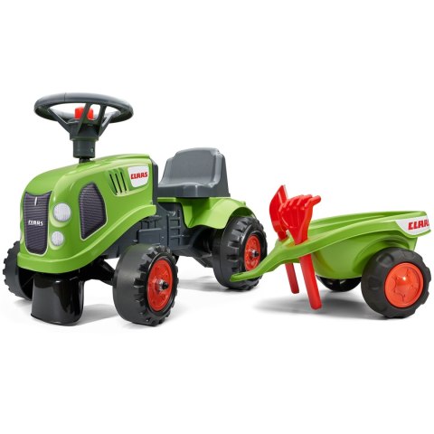 FALK FALK Traktorek Baby Claas Zielony z Przyczepką + akc. od 1 roku